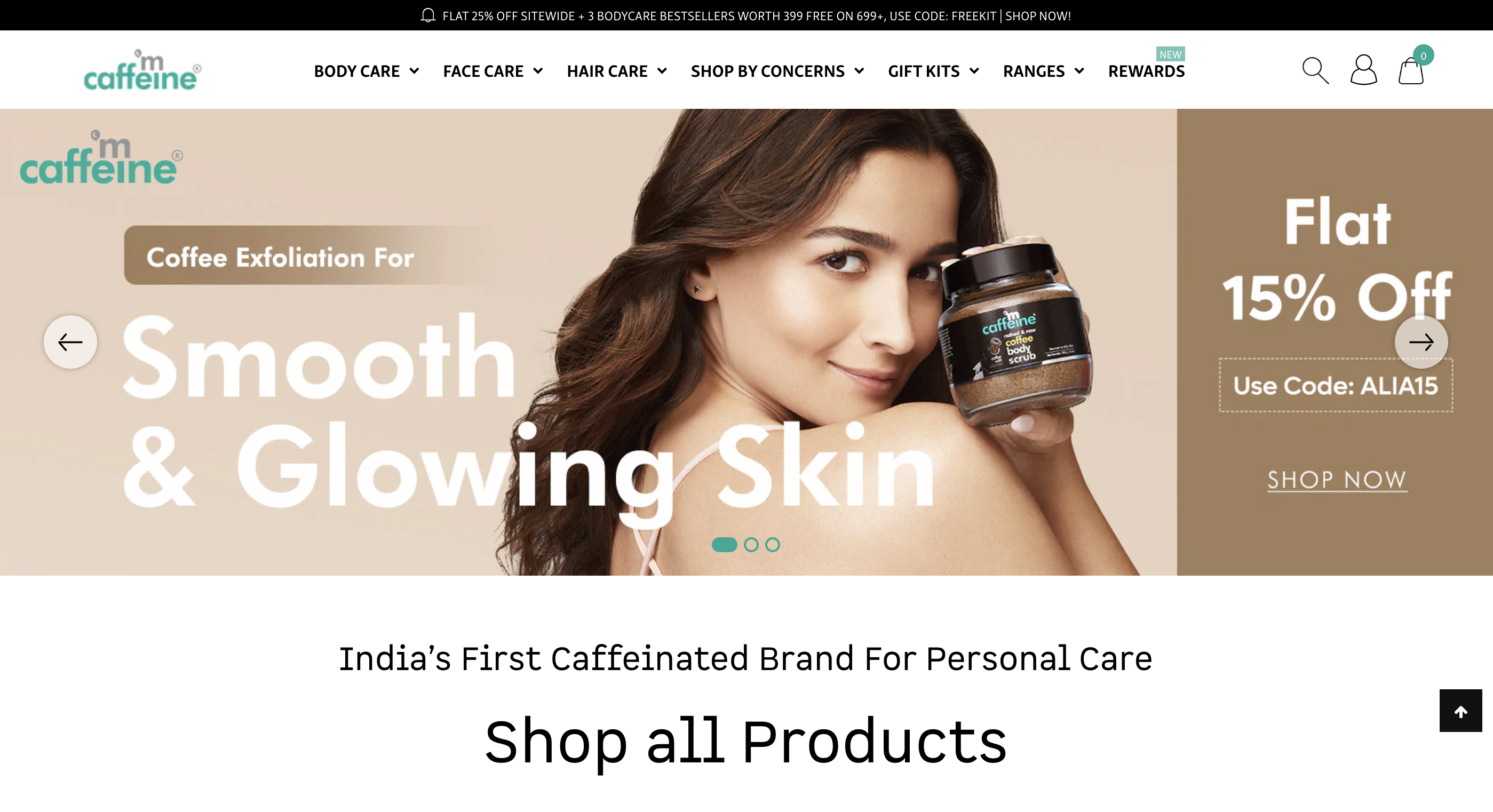 mcaffeine-shopify-store-india